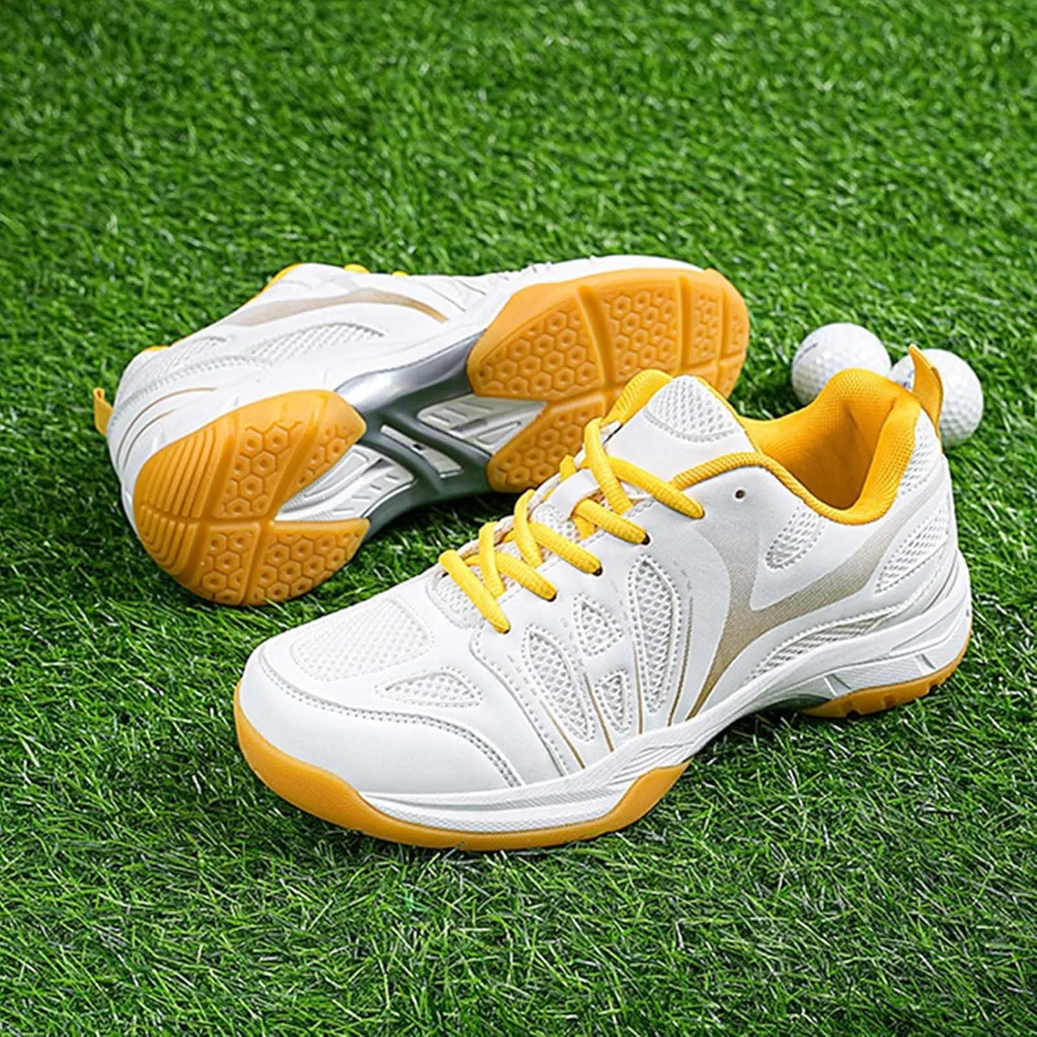 Men's Badminton Shoes Pickleball Tennis Court Trainer Breathable Anti-Slip for Racketball, Volleyball Sneakers