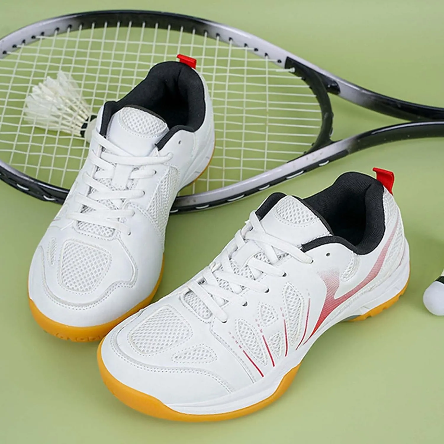 Men's Badminton Shoes Pickleball Tennis Court Trainer Breathable Anti-Slip for Racketball, Volleyball Sneakers