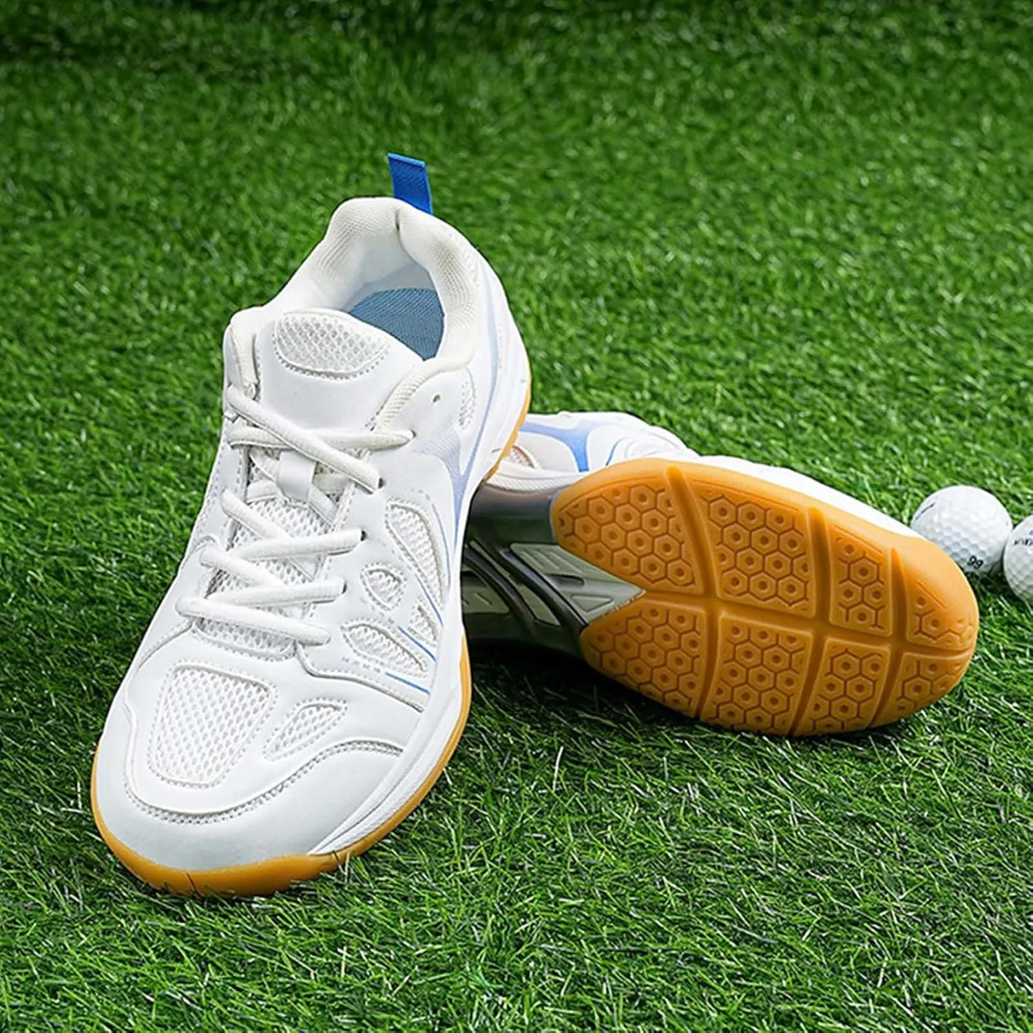 Men's Badminton Shoes Pickleball Tennis Court Trainer Breathable Anti-Slip for Racketball, Volleyball Sneakers