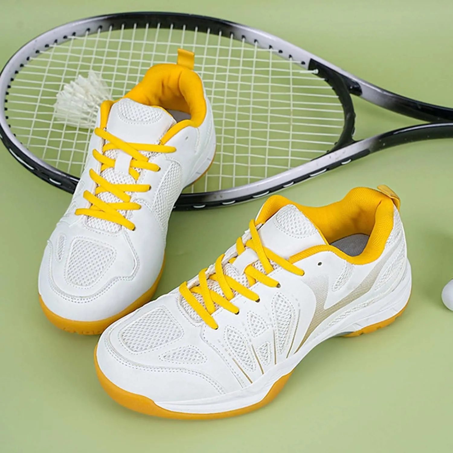Men's Badminton Shoes Pickleball Tennis Court Trainer Breathable Anti-Slip for Racketball, Volleyball Sneakers
