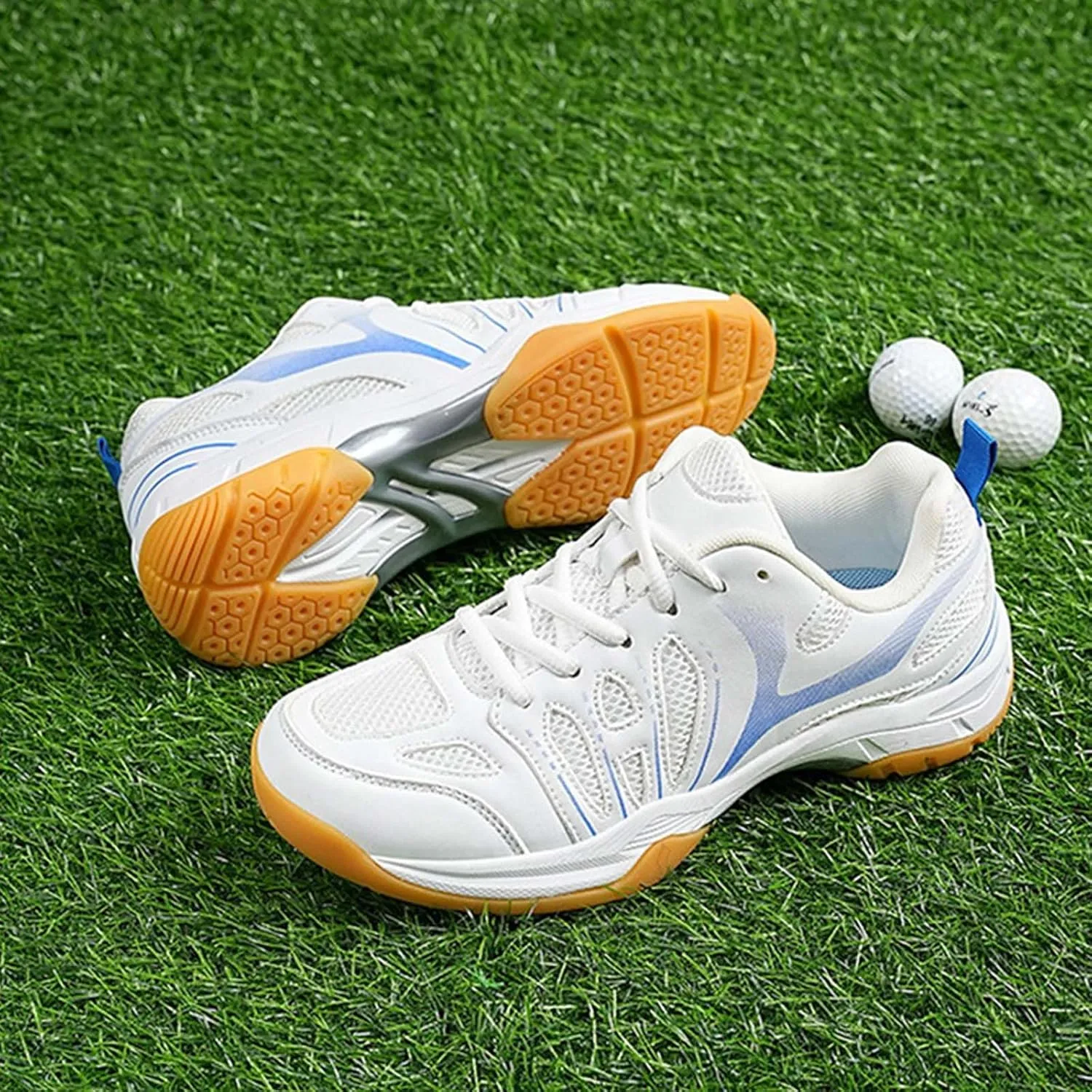 Men's Badminton Shoes Pickleball Tennis Court Trainer Breathable Anti-Slip for Racketball, Volleyball Sneakers