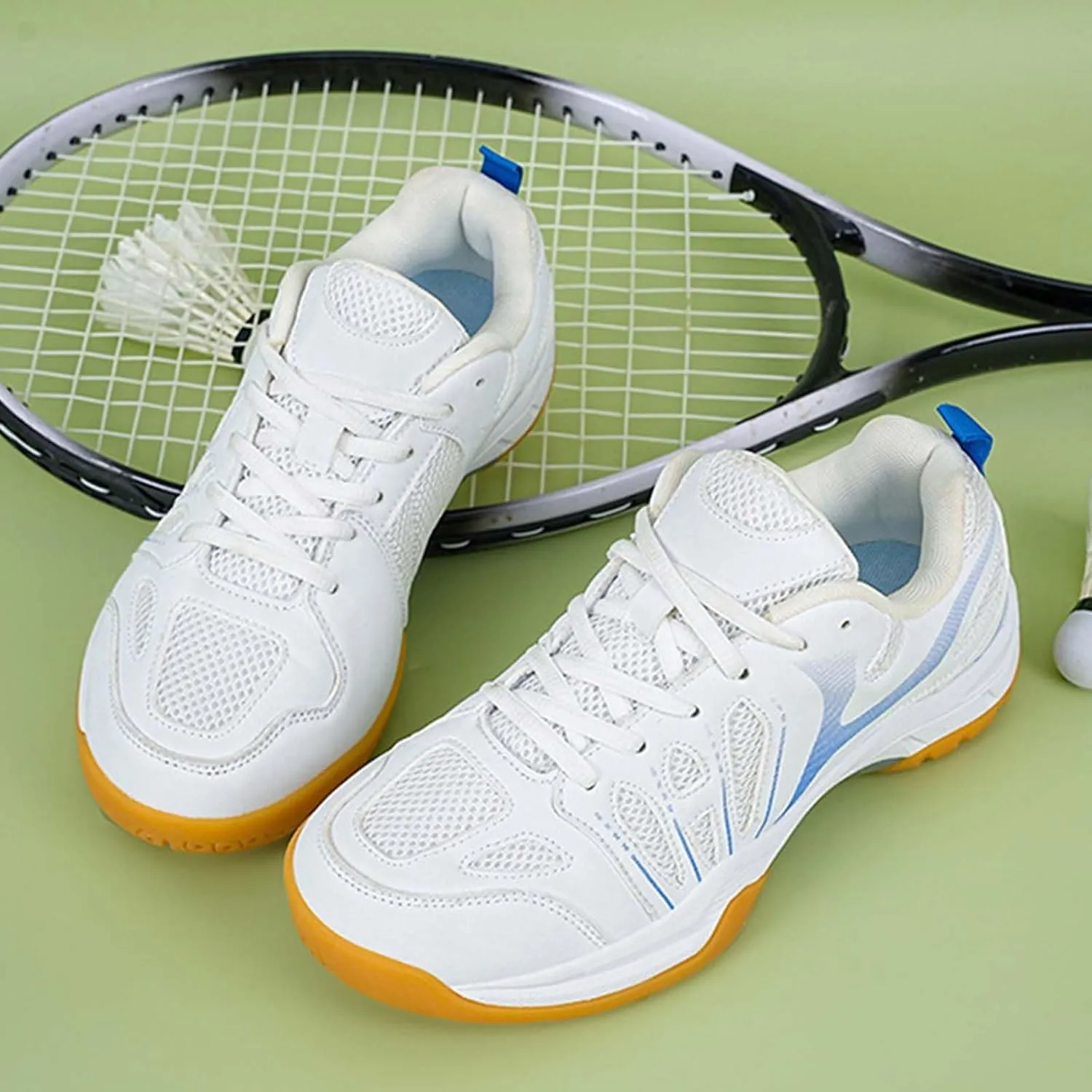 Men's Badminton Shoes Pickleball Tennis Court Trainer Breathable Anti-Slip for Racketball, Volleyball Sneakers