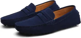 Men's Dress Loafers Slip On Casual Shoes Lightweight Soft Penny Loafers Suede Driving Boat Shoes Moccasins