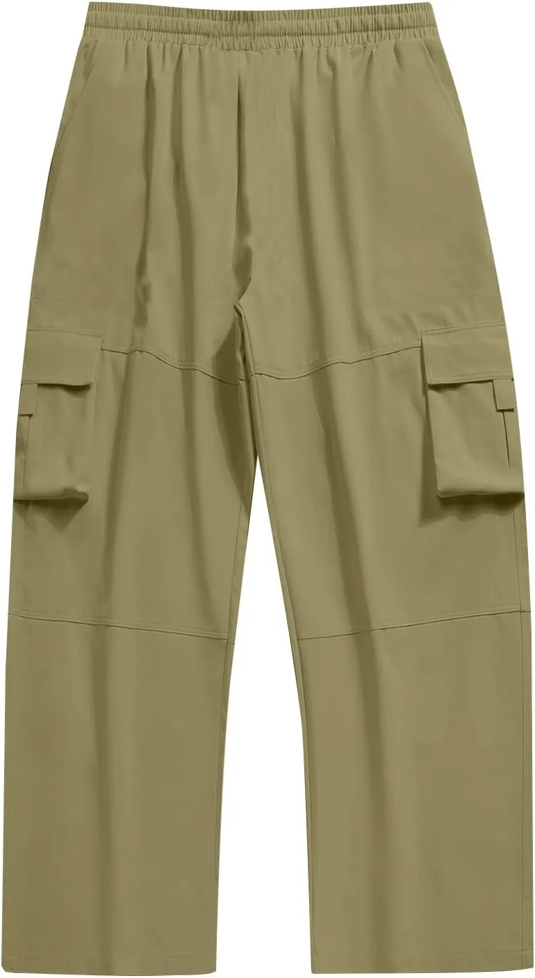Mens Tactical Pants Classic Lightweight Flexcamo Work Pants Camp Workout Windproof Camouflage Cargo Pants