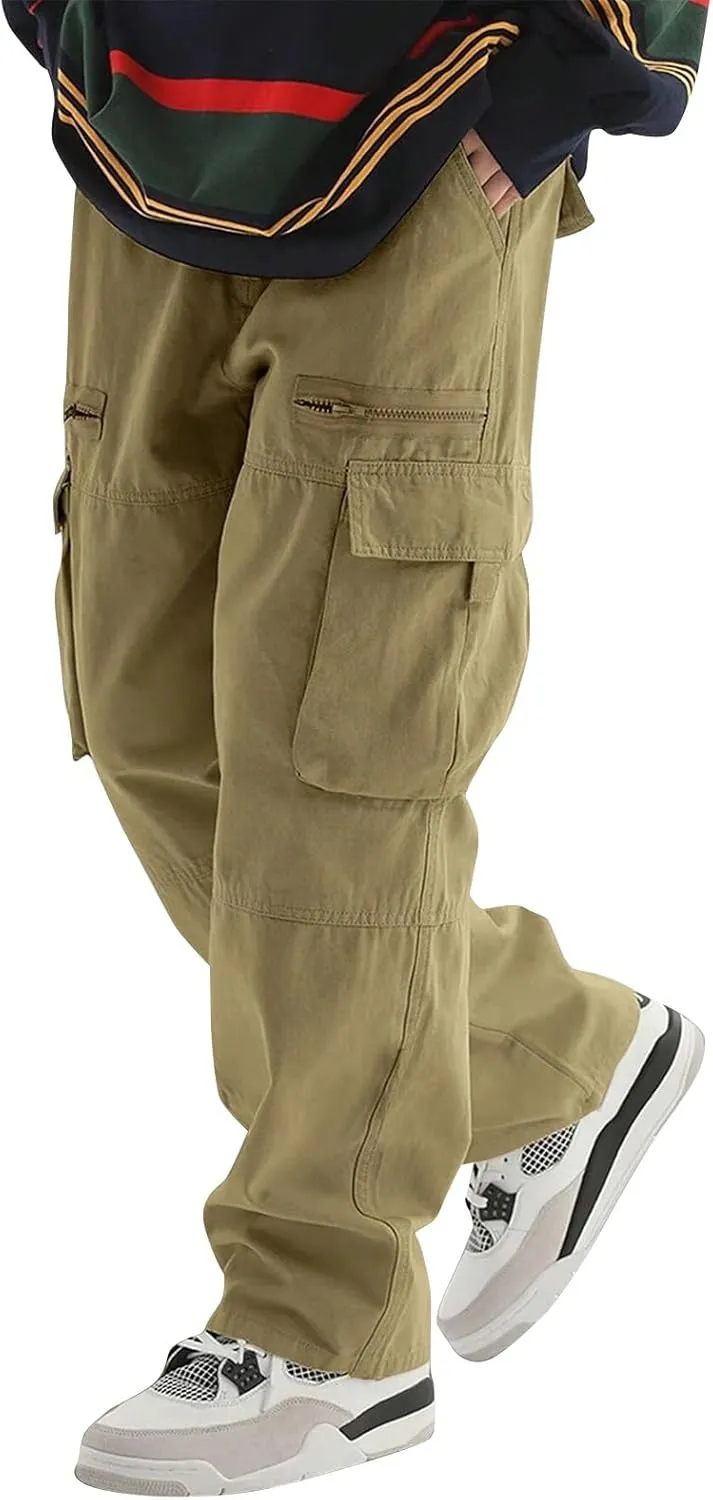 Mens Tactical Pants Classic Lightweight Flexcamo Work Pants Camp Workout Windproof Camouflage Cargo Pants