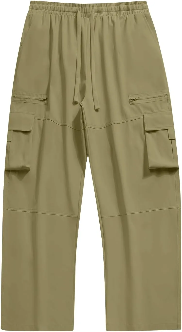 Mens Tactical Pants Classic Lightweight Flexcamo Work Pants Camp Workout Windproof Camouflage Cargo Pants