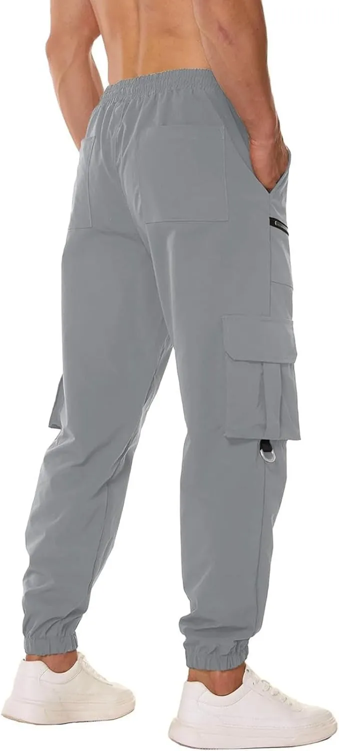 Mens Tactical Pants Fishing Outdoor Combat Work Pants Camouflage Lightweight Breathable Flexible Cargo Pants
