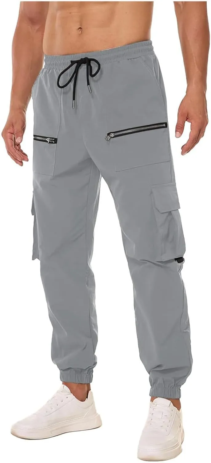 Mens Tactical Pants Fishing Outdoor Combat Work Pants Camouflage Lightweight Breathable Flexible Cargo Pants