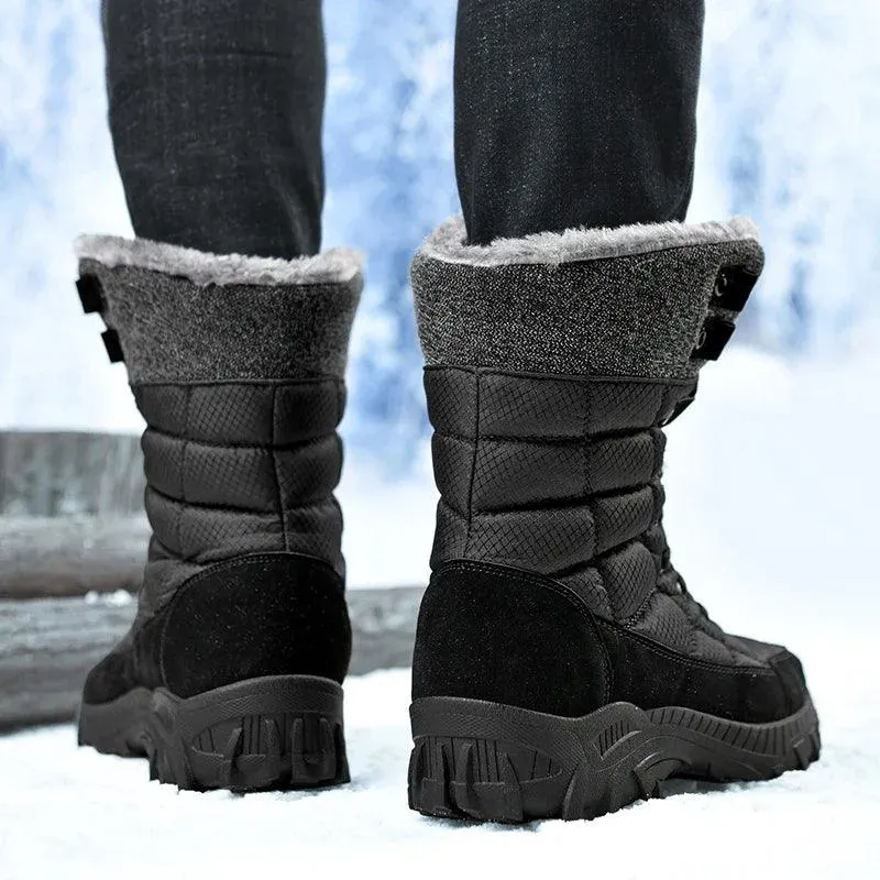 Men's Winter Ankle Snow Boots – Anti-Slip, Cold-Resistant Hiking Work Shoes