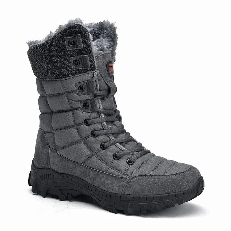 Men's Winter Ankle Snow Boots – Anti-Slip, Cold-Resistant Hiking Work Shoes