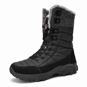 Men's Winter Ankle Snow Boots – Anti-Slip, Cold-Resistant Hiking Work Shoes