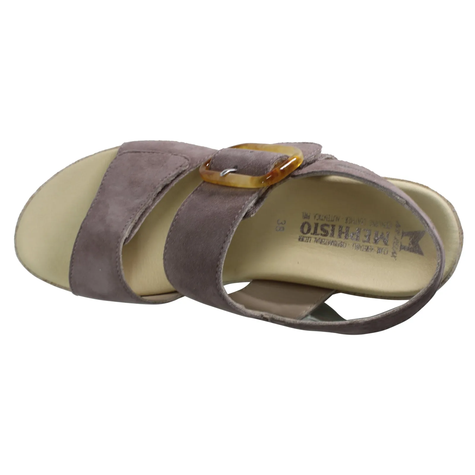 Mephisto Giulia Suede Women's Hook and loop Sandals - UK 4.5 - US 7 Women - EU 37