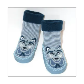 Native Northwest Wolf Baby Booties