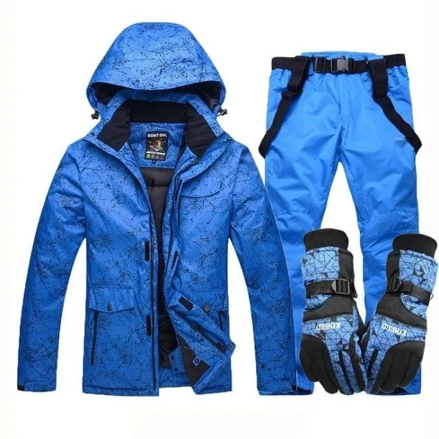 New Thicken Warm Ski Suit