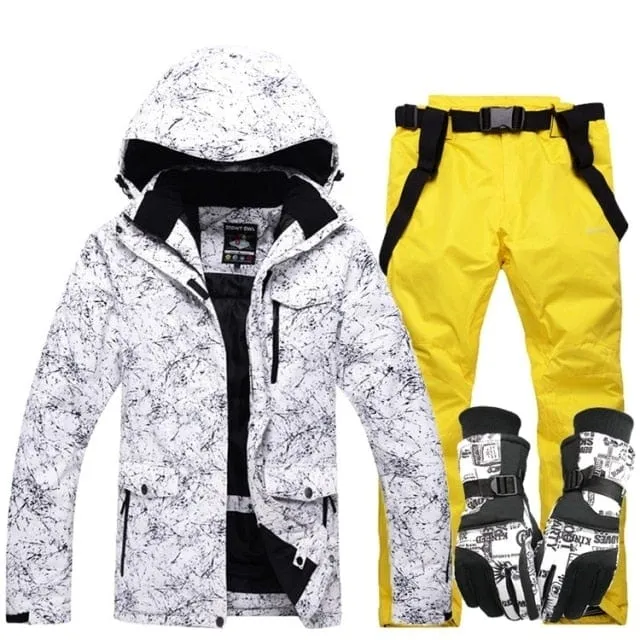 New Thicken Warm Ski Suit