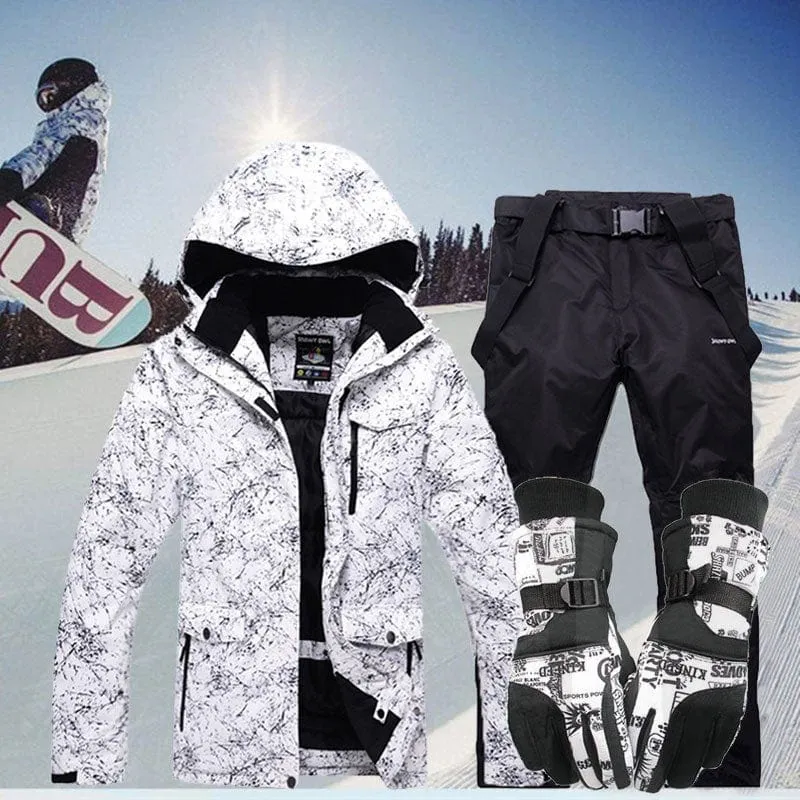 New Thicken Warm Ski Suit