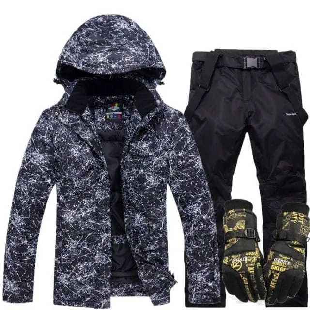 New Thicken Warm Ski Suit