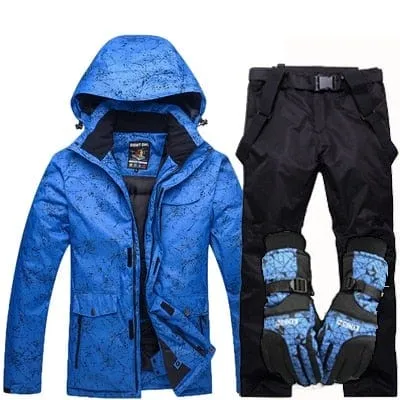 New Thicken Warm Ski Suit