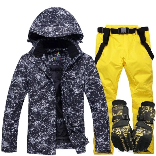 New Thicken Warm Ski Suit