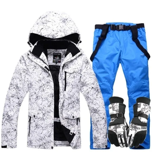 New Thicken Warm Ski Suit