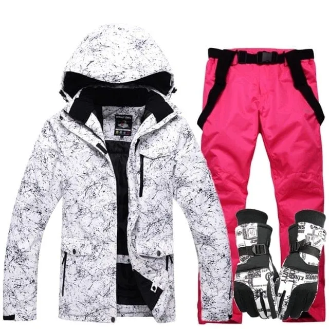 New Thicken Warm Ski Suit