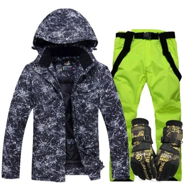 New Thicken Warm Ski Suit