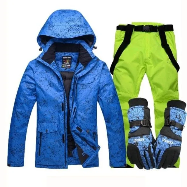 New Thicken Warm Ski Suit