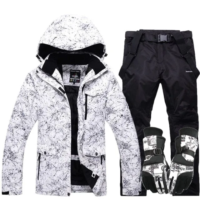 New Thicken Warm Ski Suit