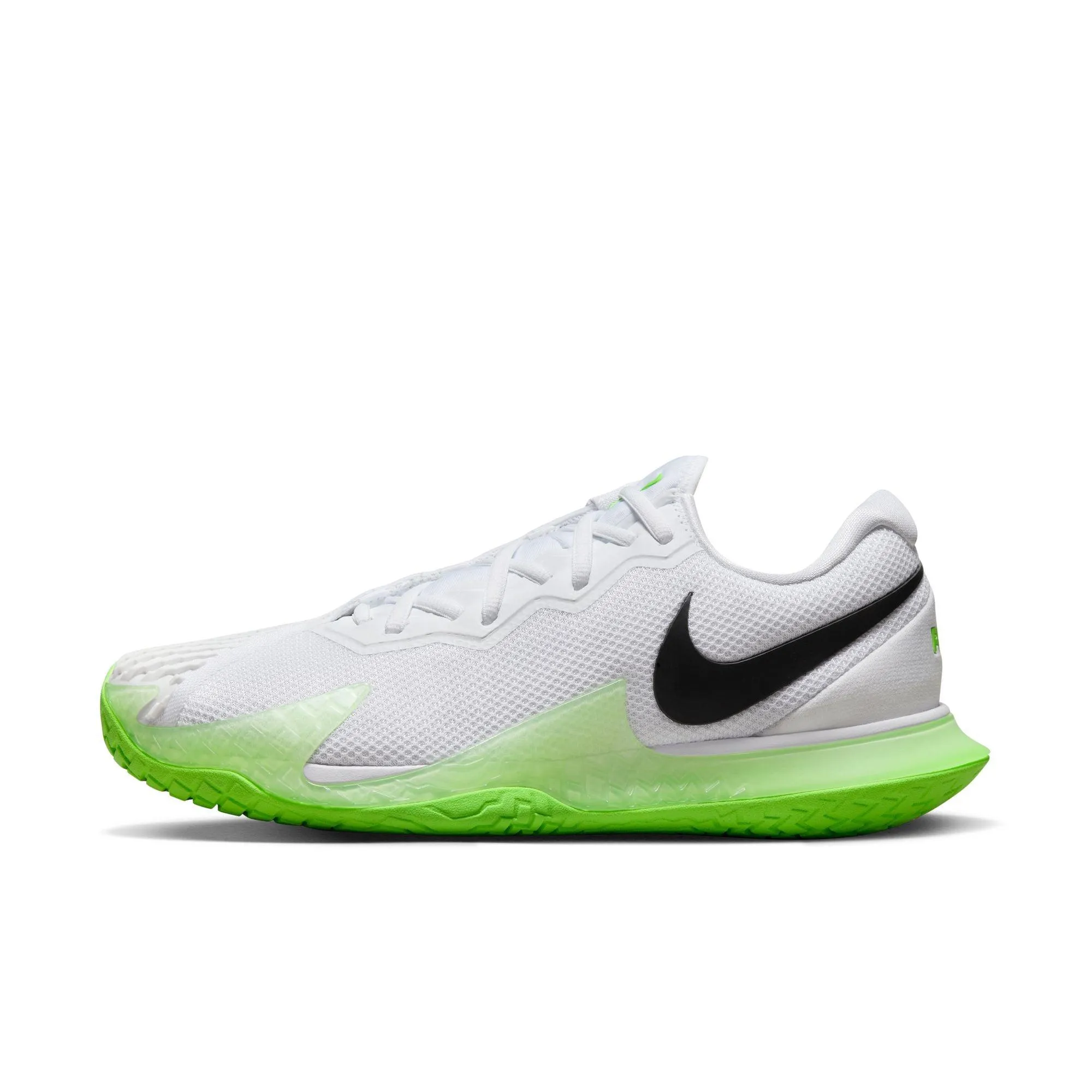 NIKECOURT ZOOM VAPOR CAGE 4 RAFA (WHITE/BLACK-ACTION GREEN-LT LEMON TWIST)