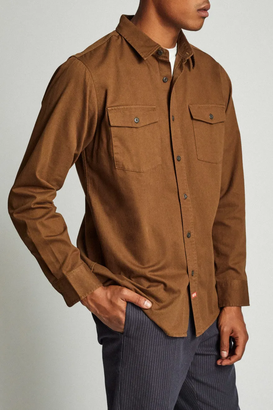 Olson L/S Woven - Bark