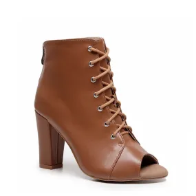 Parker Wide Fit - Cinnamon Vegan Leather  - Street Sole