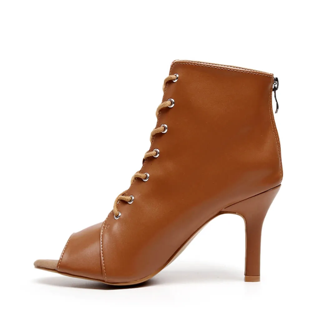 Parker Wide Fit - Cinnamon Vegan Leather  - Street Sole