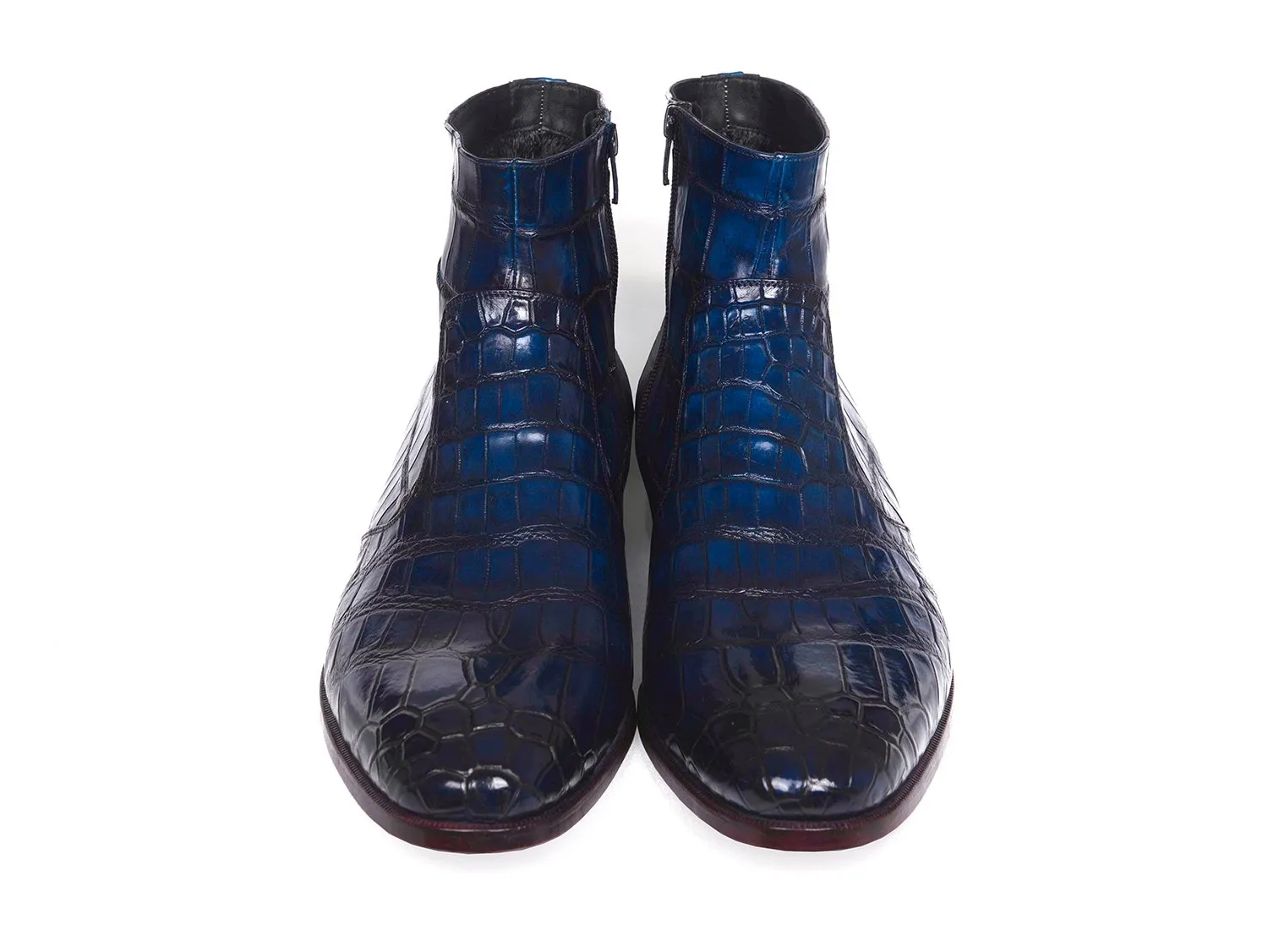 Paul Parkman Camouflage Hand-Painted Wholecut Oxfords Brown Shoes (ID#CM37BRW)