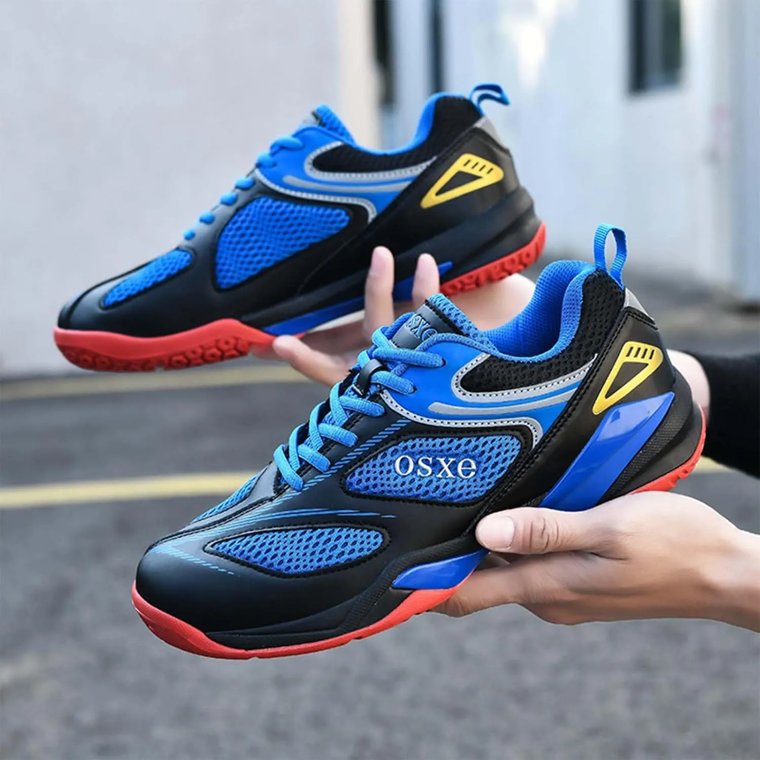 Pickleball Shoes for Mens Tennis Sneakers Non-Slip Lightweight Rubber Sole Breathable Court Shoes Volleyball Sport Trainer