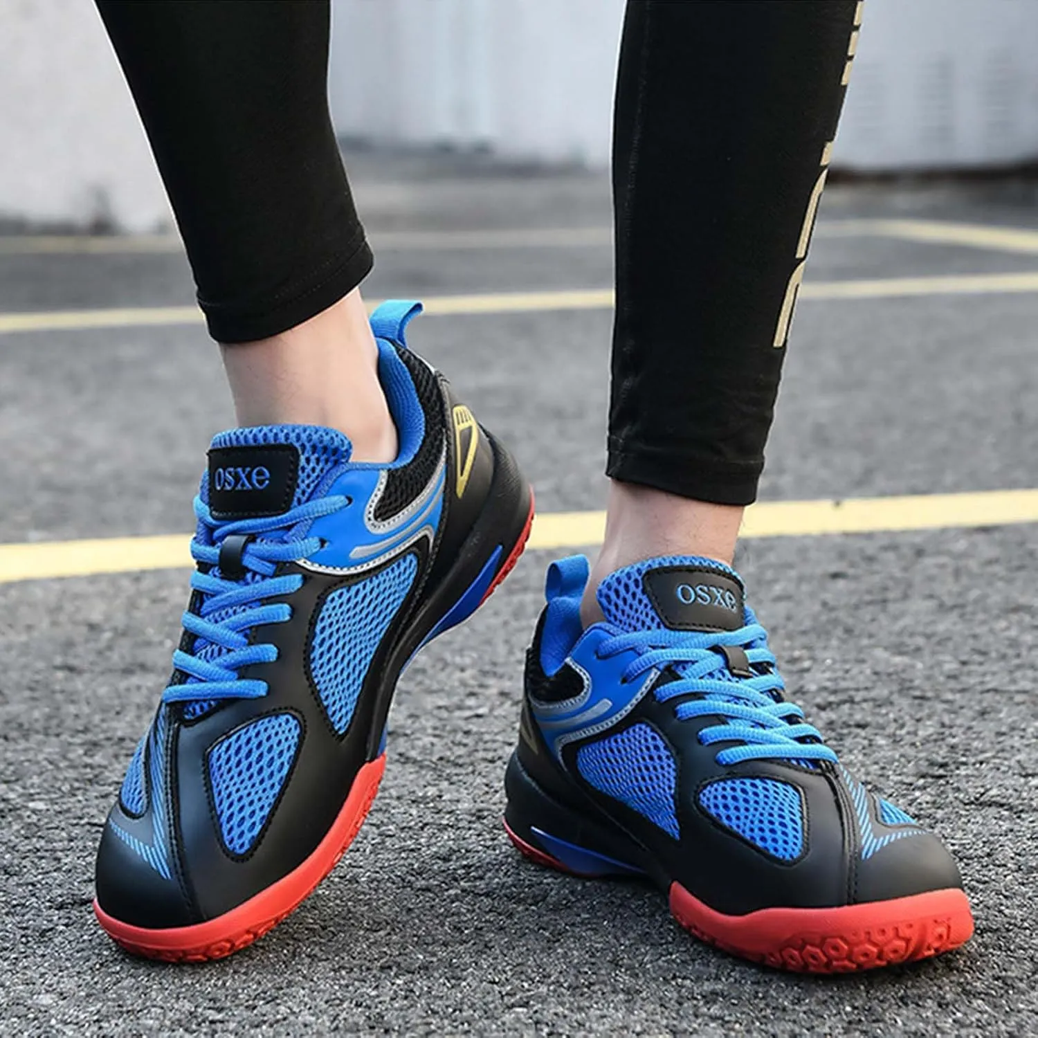 Pickleball Shoes for Mens Tennis Sneakers Non-Slip Lightweight Rubber Sole Breathable Court Shoes Volleyball Sport Trainer