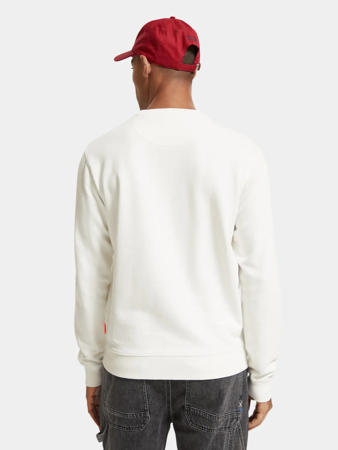 Regular-fit chest artwork sweatshirt