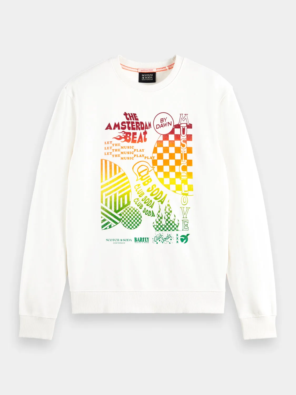 Regular-fit chest artwork sweatshirt