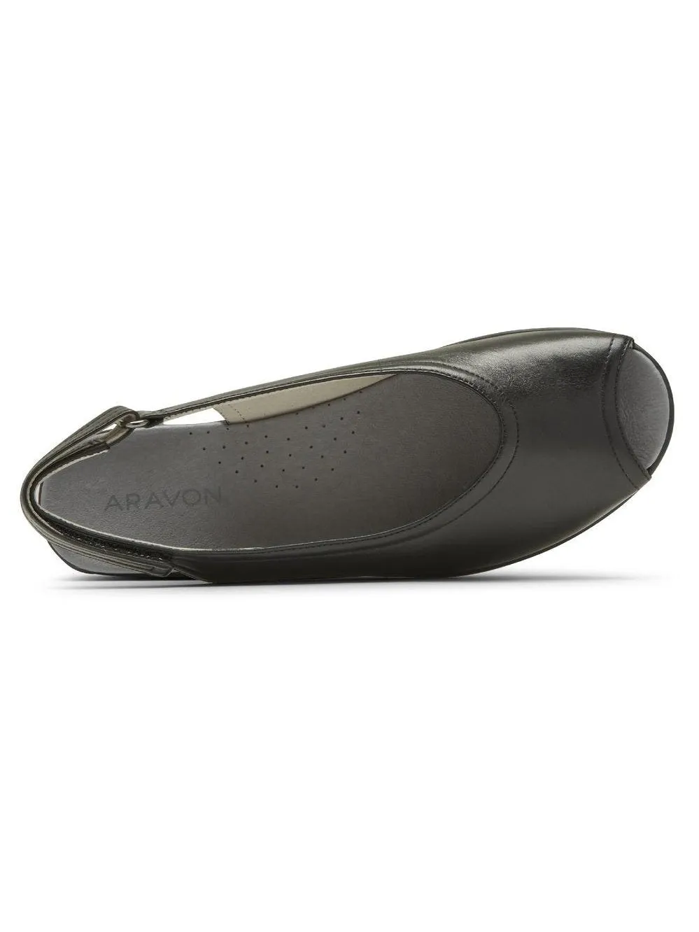 Rockport Aravon Womens Josie Slingback Sandal Black Smooth CH8772