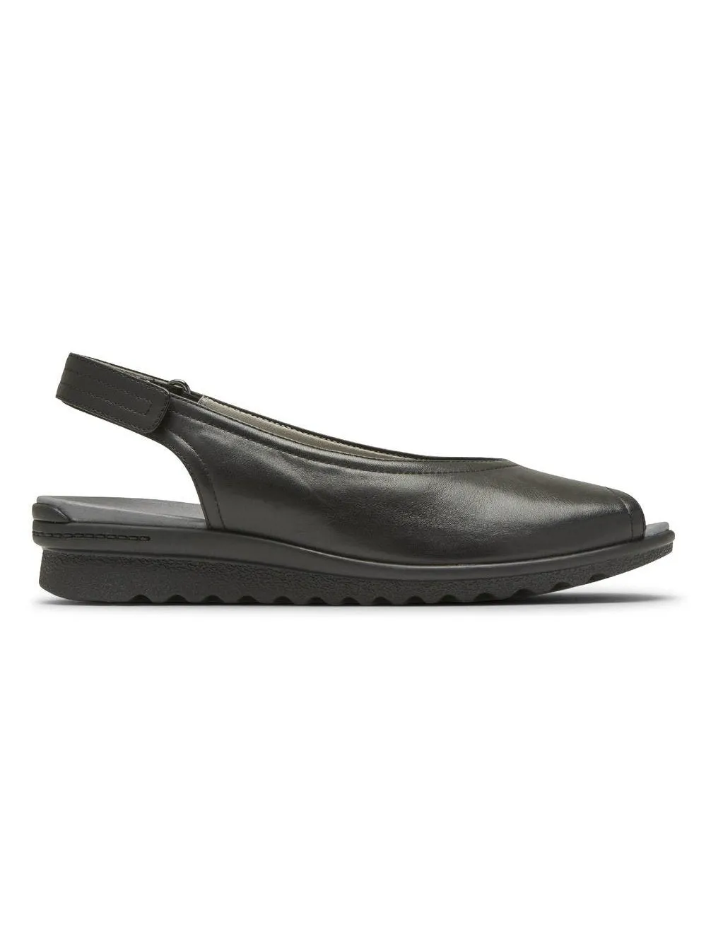 Rockport Aravon Womens Josie Slingback Sandal Black Smooth CH8772