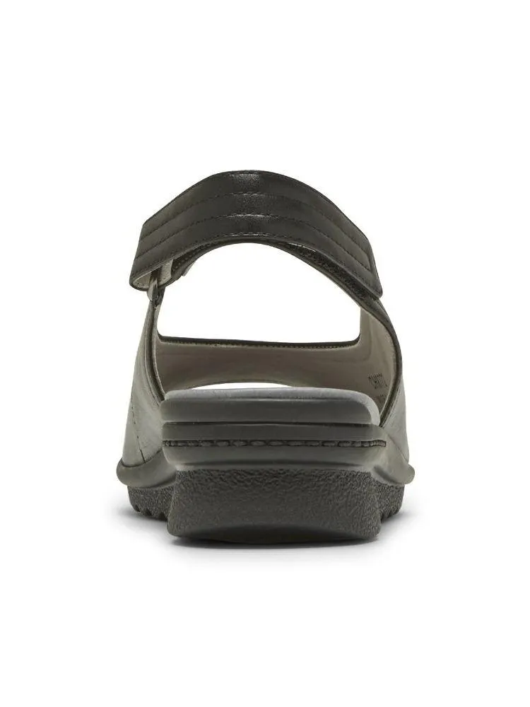 Rockport Aravon Womens Josie Slingback Sandal Black Smooth CH8772