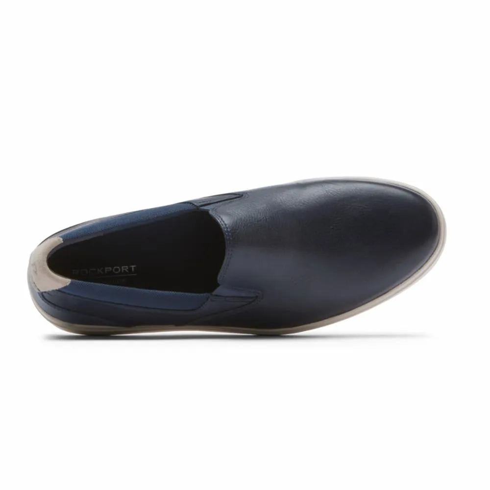 Rockport Men TOTAL MOTION COURT SLIPON NEW DRESS BLUES