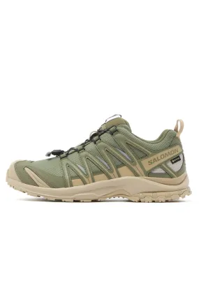 Salomon XA Pro 3D GORE-TEX Trainers - Deep Lichen Green / White Pepper / Silver Cloud