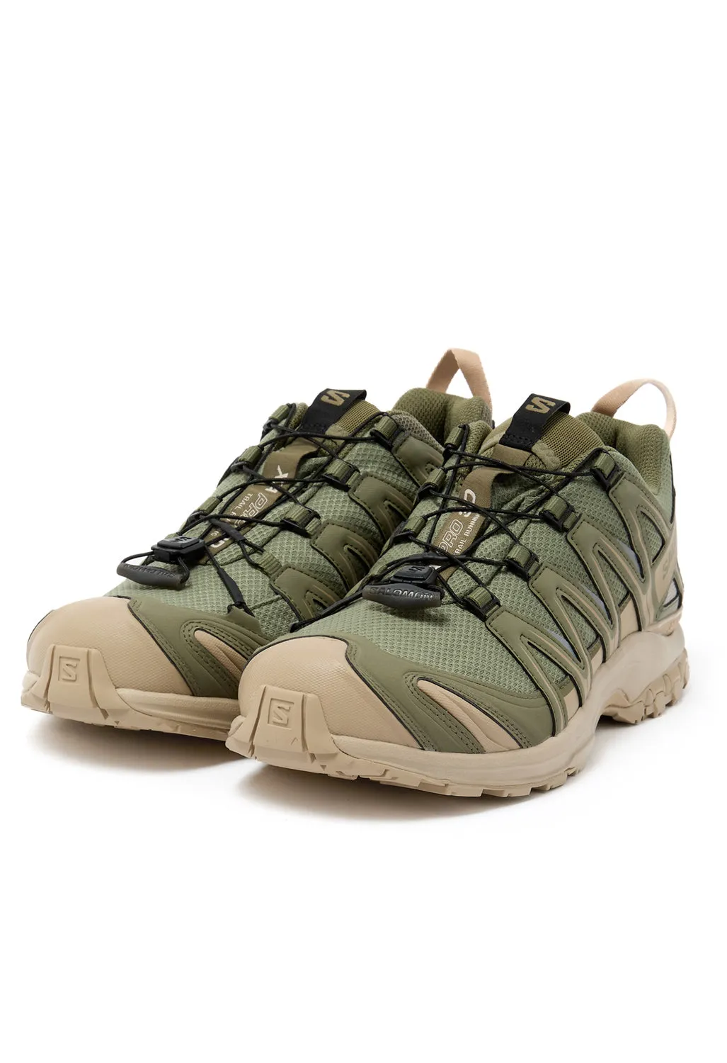 Salomon XA Pro 3D GORE-TEX Trainers - Deep Lichen Green / White Pepper / Silver Cloud