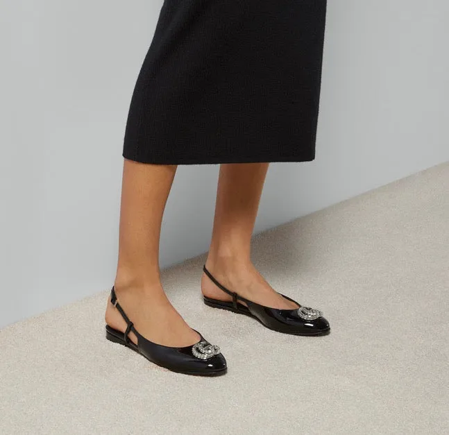 SE1268 Women's ballerina with Double G / Size5-11