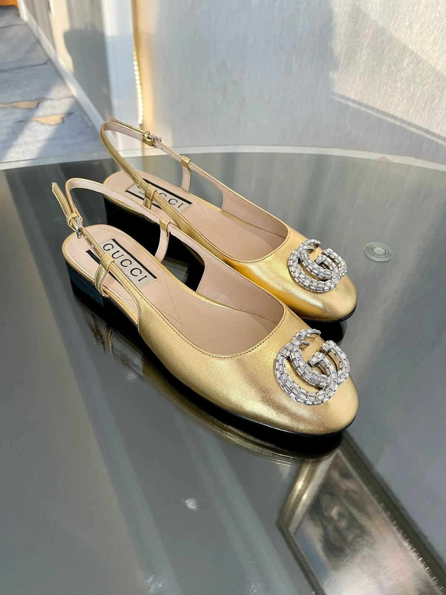 SE1268 Women's ballerina with Double G / Size5-11