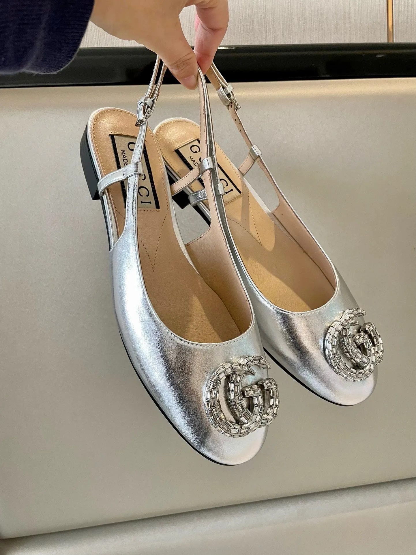 SE1268 Women's ballerina with Double G / Size5-11