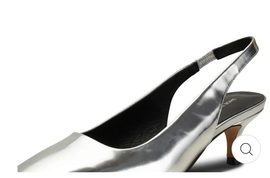 Shoe The Bear Stb2279 Maxine Slingback Metallic