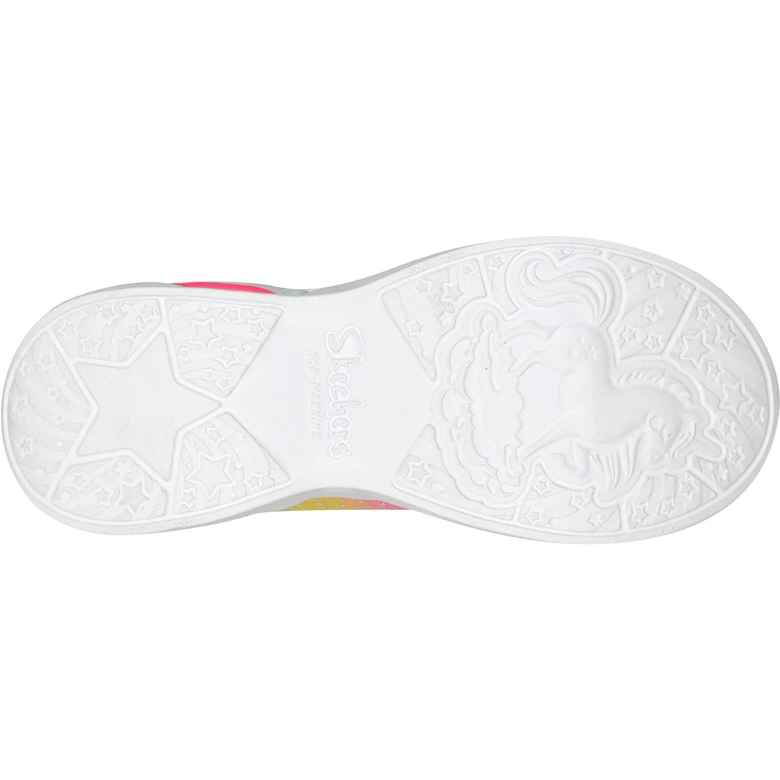 Skechers Girls Unicorn Dreams Light Up Trainers - Blue