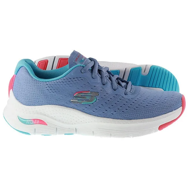 Skechers Trainers Womens Arch Fit Infinity Cool Blue Multi