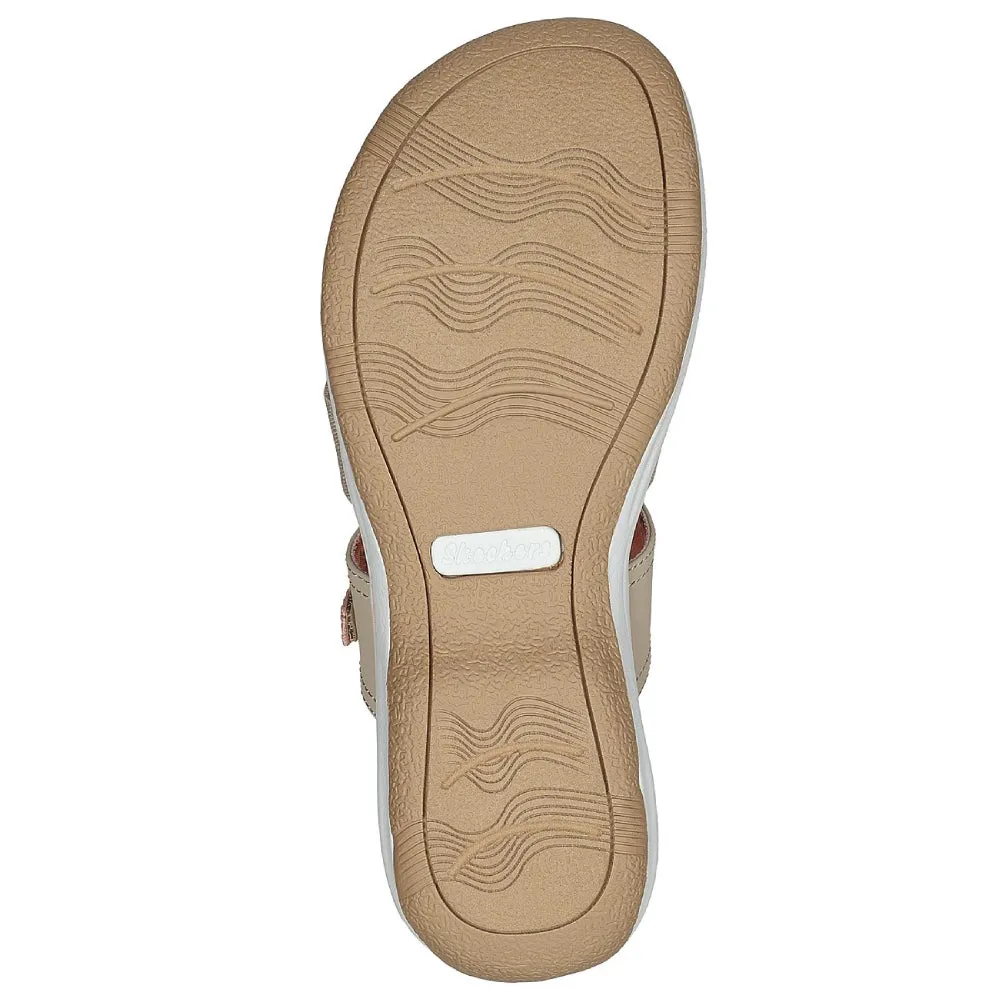 SKECHERS Women's Bayshore Take It Easy Sandal (Taupe)